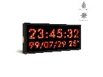 ساعت و تقویم دیجیتال ضد آب دیواری مدل MHMS42