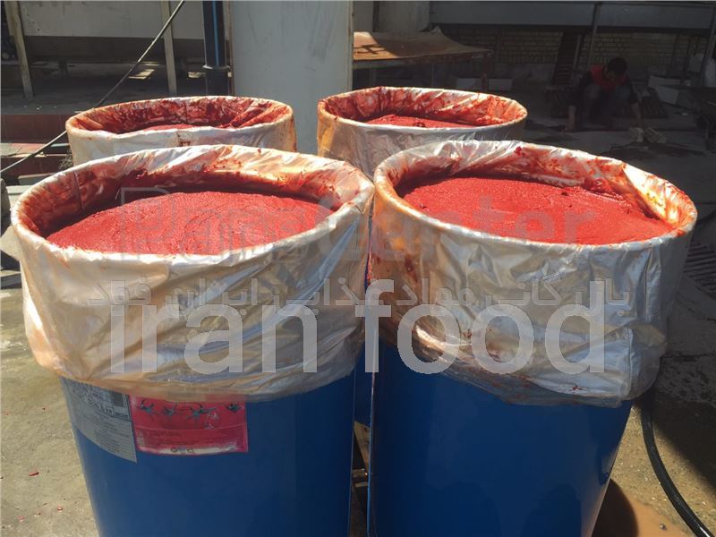 Exports Iranian Pastic(spice) Tomato and Bulk containers with barrels and bags