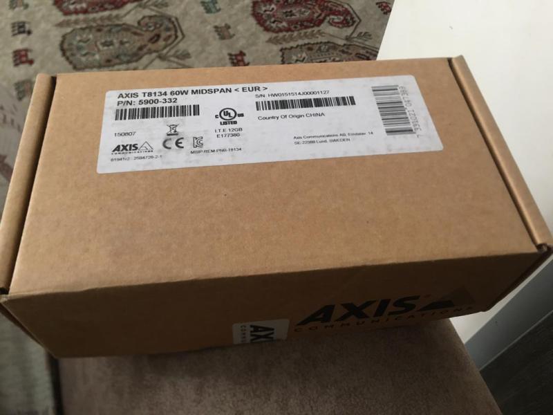 Axis Communications 5900-334 T8134 Midspan, PoE Injector, 60W, White ...