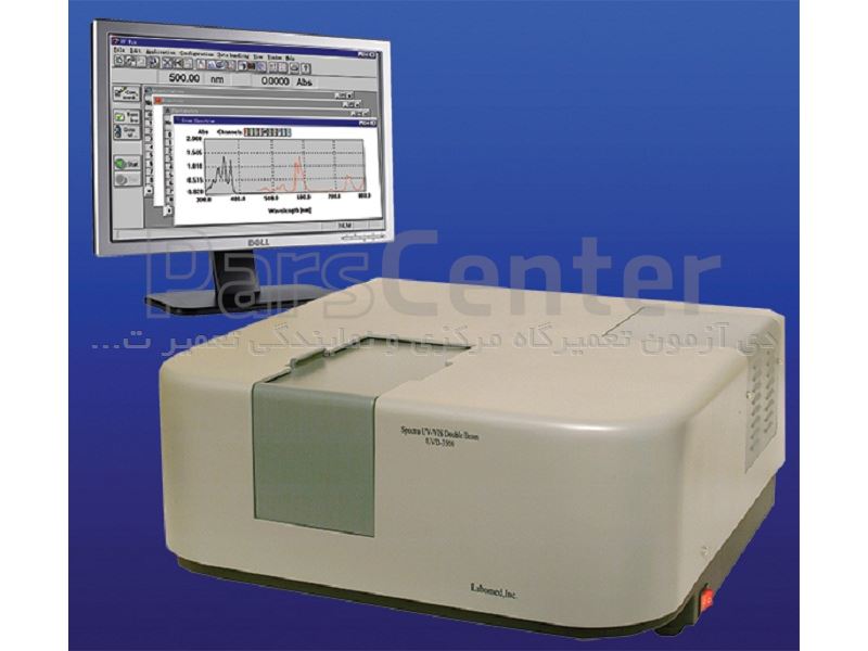 دستگاه اسپکتروفتومتر مدل UVD-3200 دو پرتوی LABOMED آمریکا ( آزمایشگاه تحقیقاتی )