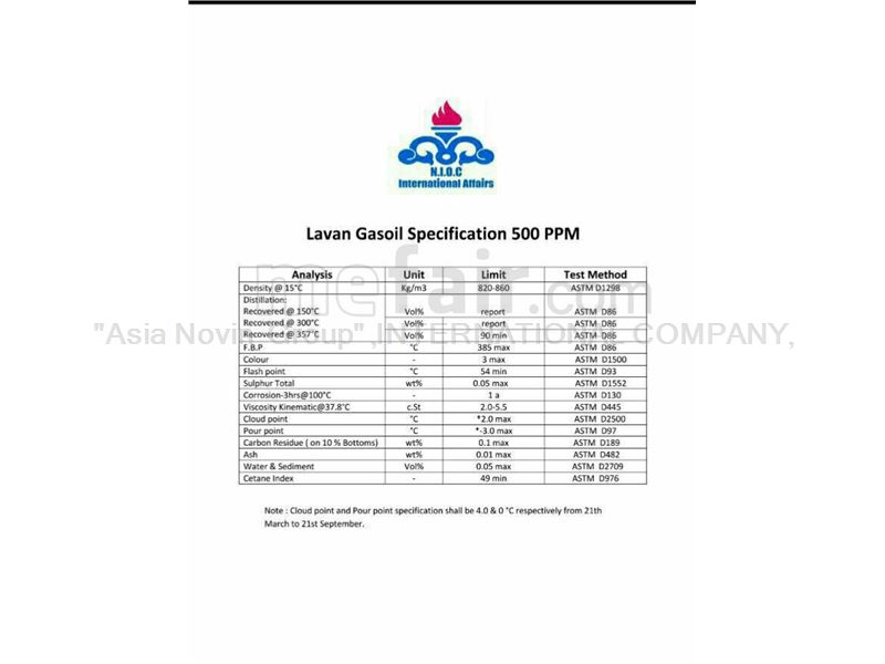 " Asia Novin Group " IC Russian direct selling diesel L 62.EN 590