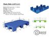 - Plastic pallets Pabco - LHPT1210 1000×1200×170 mm