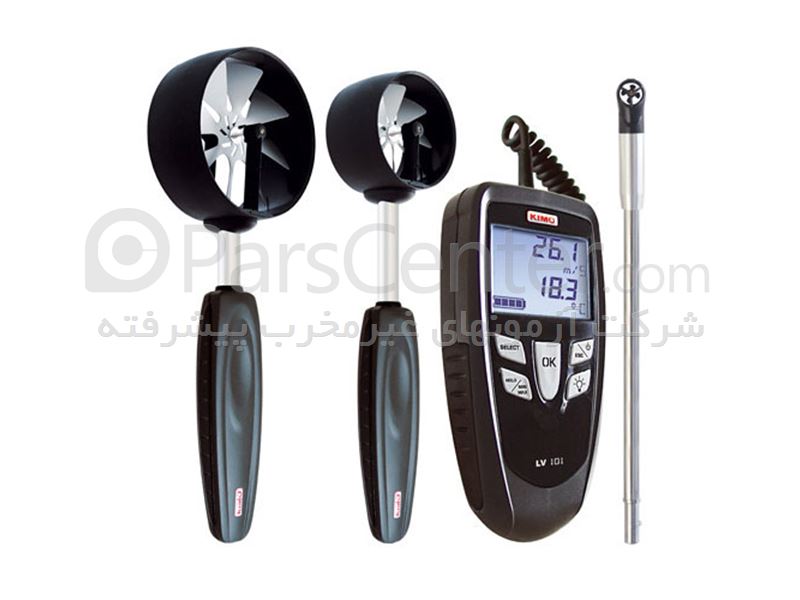 LV110،دستگاه پرتابل اندازه گیری سرعت انتشار و دبی هوا ، اندازه گیری
