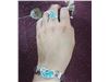 Silver turquoise set