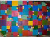 leather patchwork rug