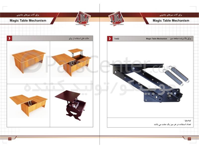 کلاف،یراق،یراق آلات تخت خاب تاشو دیواری کمجا و لولای باکسی،htm