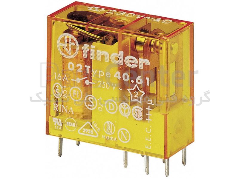 رله فیندر (Finder) پایه سوزنی - محصولات رله در پارس سنتر