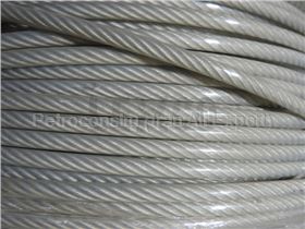 Transparent coated wire rope