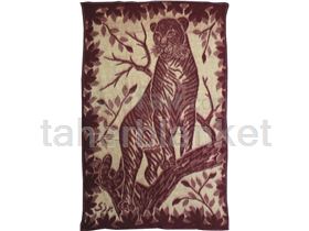 felt blanket with leopard