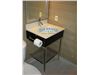 Stainless Steel Double Vanity Sink Base