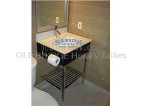 Stainless Steel Double Vanity Sink Base