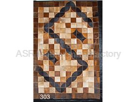 cowhide patchwork rug