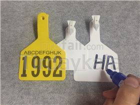 Black ear tag Marker - Valve action