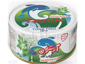 Canned tuna flavored with aromatic herbs (Dill)