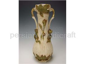 Vase with handles made of pottery with a height of 30 cm