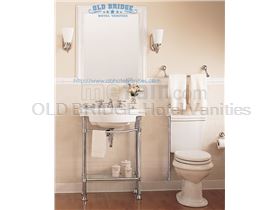 Wrapped Double Vanity Sink Base