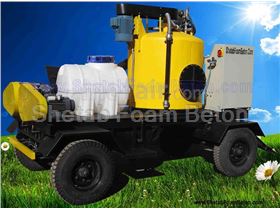 Foam concrete machine