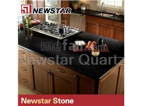 Black Kitchen Quartz Countertop