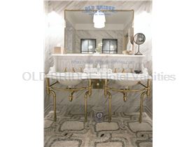 Hand Made Metal Vanity Base