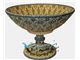 Fruit bowl with a height of 50 cm from the ceramics are ceramic enamel design