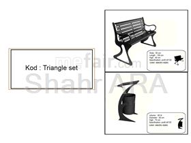 Urban bench-Triangle set
