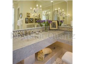 Noblest Quartz Vanity Top for Star Hotel Building