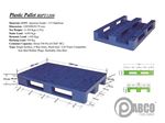 - Plastic pallets Pabco - RIPT1208 800×1200×170 mm