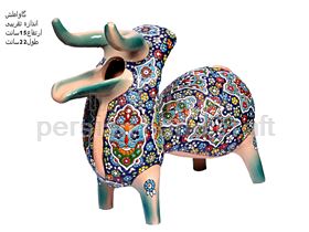 This product is called the enamel on pottery is ancient cow a cow Amlash