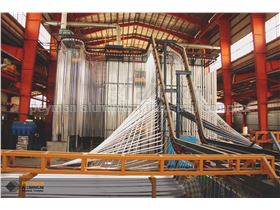 Atomatic vertical powder coating line