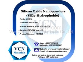Silicon Oxide Nanopowders (SiO2, 99.8%, 20-30 nm, Hydrophobic)