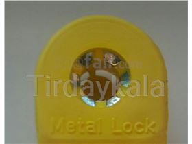 Tamper proof visual cow ear tag Yellow- Maxi size