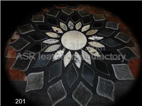 cowhide patchwork rug