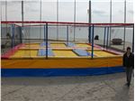 6 bed  Olympic & junior outdoor trampoline