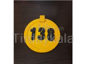 Camel collar tag round type