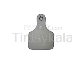 Tamper proof two pieces visual cow ear tag White